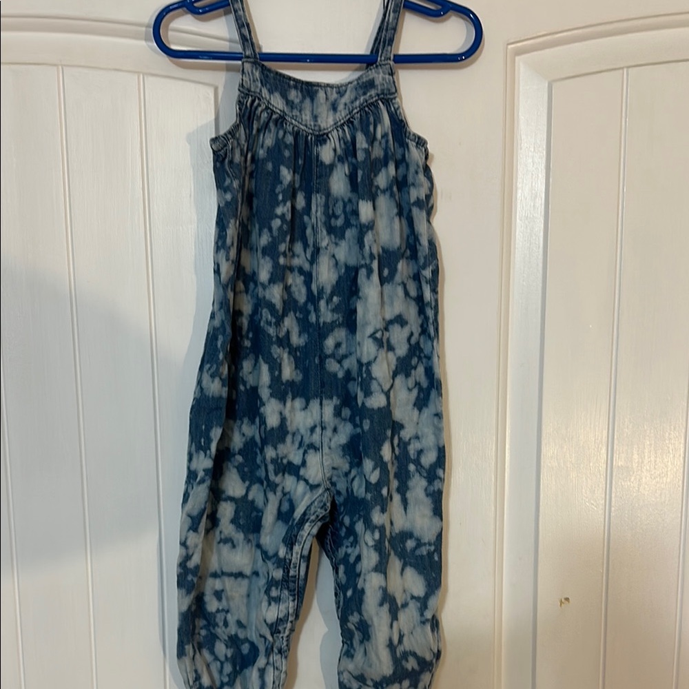 GAP Kids Blue and White Tie-Dye Romper